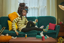 Puppetmaking for stopframe Olbas Oil ad